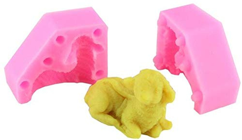 valink 3D Schaf/Hase/Swan Silikon Seife Form Kerze Polymer Clay Formen Fondant Kuchen Eis Schokolade Candy Backform Kuchen dekorieren Werkzeuge DIY Bakeware Küche Backen Werkzeug Sheep Shape