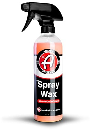 Adam's Polishes Spray Wax 16oz - Premium Infused Carnauba Car Wax Spray For Shine, Polish & Top Coat Paint Protection | Car Wash Enhancer & Clay Bar Lubricant | Car Boat Motorcycle RV Detailing
