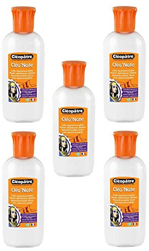 CLÉOPÂTRE Cléo'Notes Kleber, 100 g, wiederverwendbar, flüssig, 5 Stück