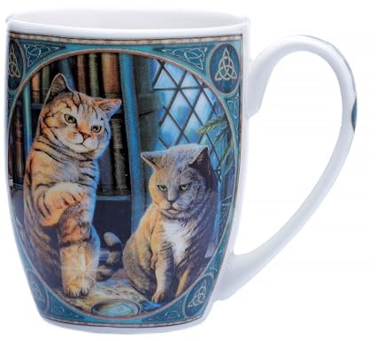 Puckator Lisa Parker Purrlock Holmes Katze Tasse aus Porzellan