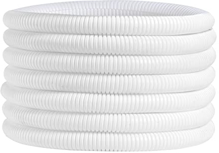 30ft Dog Cat Cord Protector Electric Wires Covers Wire Loom Tubing Protect Wires from Rabbits, Cats and Other Pets White