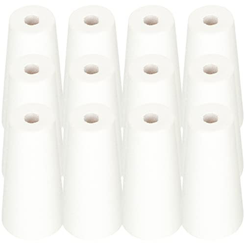 LIFKOME 12pcs Wooden Cord Knobs Simple Design Hanging Ball Pull Ends for Blinds for Corded Roman and Shades Easy Replacement and Repair