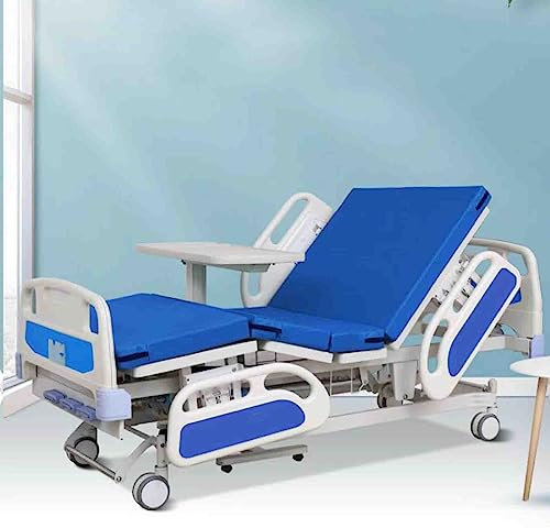 CAULO Manuelles Pflegebett, multifunktionales Heimkrankenhaus, umdrehbares Pflegebett, Patientenpflege-Rehabilitationsbett, stumme Lenkrolle mit Sperre