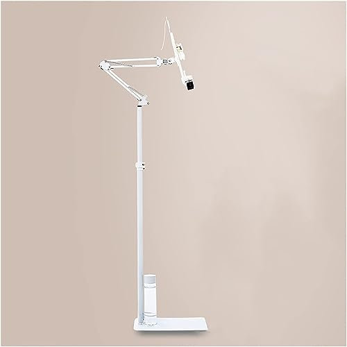 Buchhalter zum Lesen im Bett, robuster Multifunktions-Bücherständer für den Boden, Faltbarer Tablet-Halter, Verstellbarer 360-Grad-Drehwinkel, Notenständer (Größe: mit Lampe) (Keine Lampe)