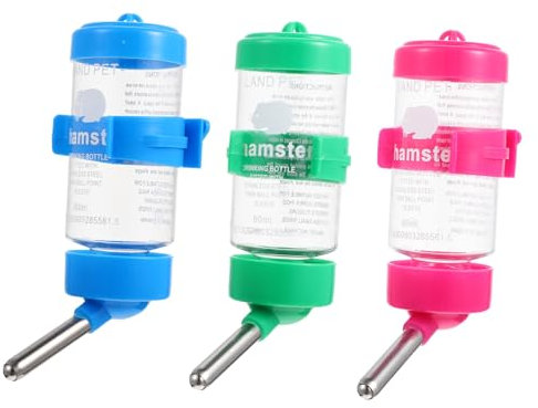 FOMIYES Praktisches Hamsterflaschen-Set Für Auslaufende Meerschweinchen – Design 3-teilig Zufällige Farbe