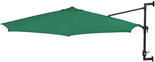 asdchZen Cantilever Umbrella Wall-Mounted Paraso for Garden Lawn Garden Outdoorl, 300 cm Outer Garden Parasol Cover Heavy Duty with Metal Pole Waterproof and UV Protection Function Patio Umbrella