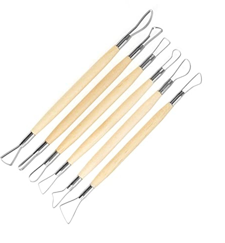 Kit de Herramientas de Escultura de Arcilla, 6 Piezas, Doble Extremo, Acero Inoxidable para Cerámica y Modelado de Cera