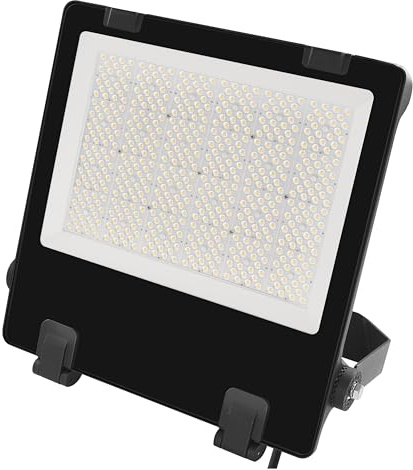 EMOS LED Strahler AVENO 300W asymmetrisch, IP66 wasserdichtes dimmbares Aluminium-Flutlicht für Feuchträume, Innen und Außen, Helligkeit 46500lm, Neutralweiß 4000K, Lebensdauer 50000h