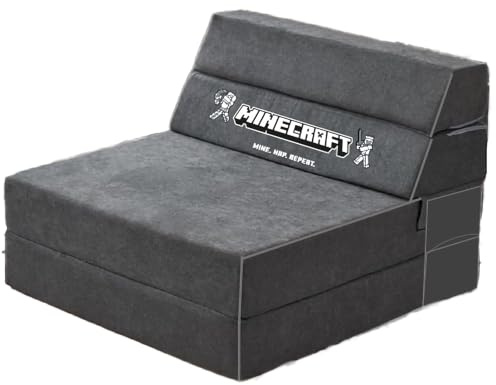 phoenix group AG Minecraft - Schlafsofa, Klappsofa, gepolstert, passend zum Minecraft Kojenbett 120x90cm