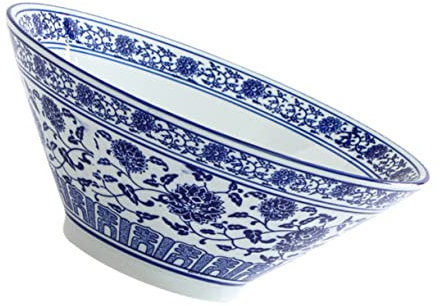CIYODO 1pièce Bol à Ramen Céramique Bol Multifonction Pour Nouilles Instantanées Soupe Et Salades Élégant Design Rétro Porcelaine Pour Cuisine Repas à Domicile