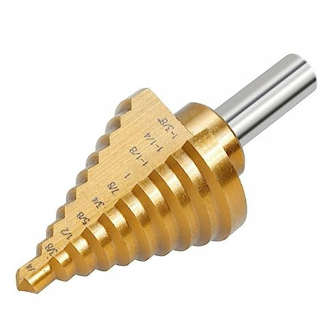 Broca escalonada de 80mm for perforación, punta de punto dividido de 5-35mm, 118 grados, 10 pasos for el hogar, brocas de ingeniería de construcción DIY, herramientas eléctricas, 1 ud.