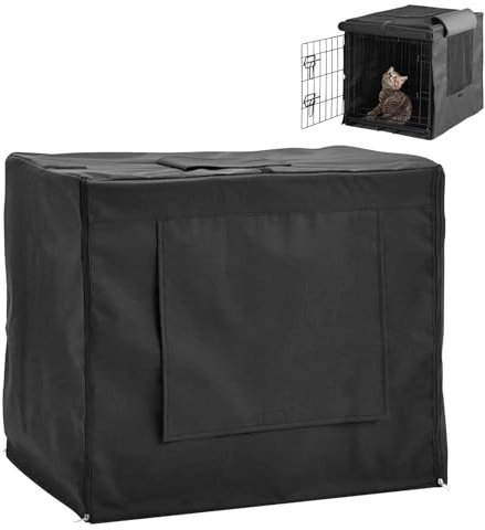 Humkopnl Hundehaus-Abdeckung für Kiste, Katzenhaus-Abdeckung für den Außenbereich, Hundekäfig-Abdeckungen für Hundekäfige, wasserdicht, wetterfest, schützender Haustierbedarf für den Außenbereich