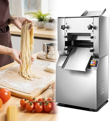 GESAIDES Rullo per Pasta Elettrico per Pasta, Macchina per Tagliare la Pasta, Rullo da 29 cm con Testina di Taglio da 2 mm
