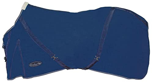 Umbria Equitazione Coperta di Cotone Modello Malaga 135 cm, Blu