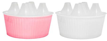 FONDOTIN 2 Pezzi Vaso Idroponico Per Bulbi Di Fiore a Cipolla Giacinto e Fiore Di Bulbo Di Vasi Per Piante Succulente Di Drenaggio Vasi Da Vivaio Per Interni Per Palline Di Semi Scrivania g