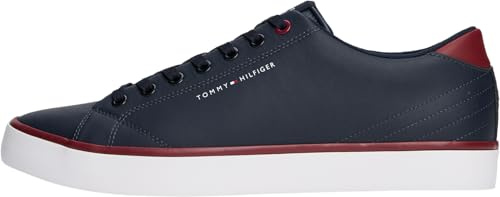 Tommy Hilfiger Men’s Low Top Vulcanised Trainers, Blue (Desert), 10