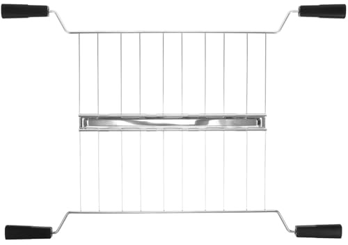 BESTYASH Rejilla para Tostadora Accesorio Tostador De Acero Inoxidable para Calentar Pan Tostadas Y Sándwiches Repuesto para Máquina De Desayuno 17.32X6.29X0.78In