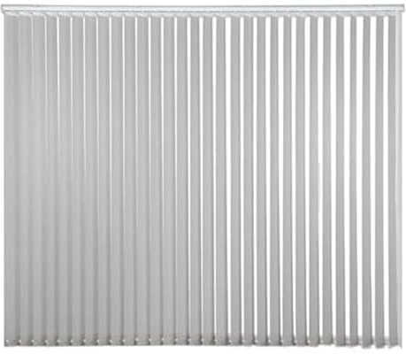 Persianas verticales grises para juego completo de listones térmicos de 98 mm para filtrar la luz y cortinas opacas, tamaño personalizado (100 cm x 200 cm) para privacidad y aislamiento.