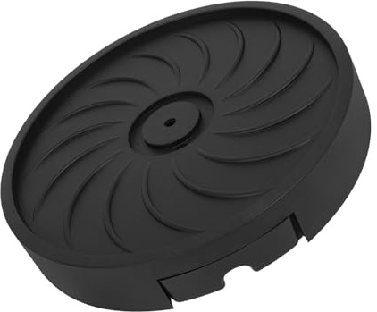 CLISPEED Plateau Rond pour Plantes en Pot avec roulettes Invisibles, Support Mobile Noir 30 Cm de Large, Bac de Récupération D’Eau Intégré, Chariot Pratique pour Pots D’intérieur