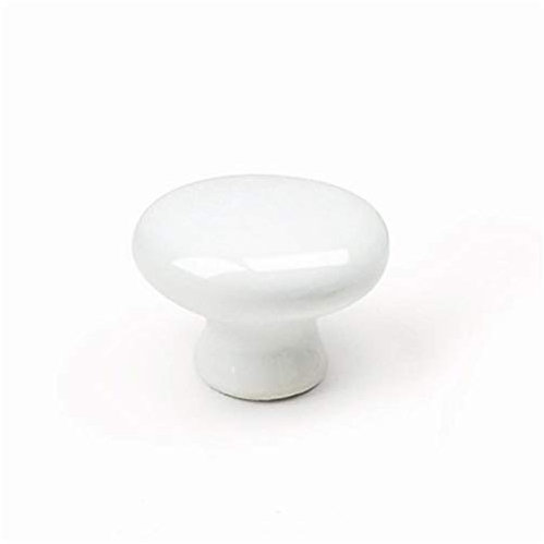 Rei 7 – 821.30.01 Möbelknopf Porzellan – weiß – Ø30 mm