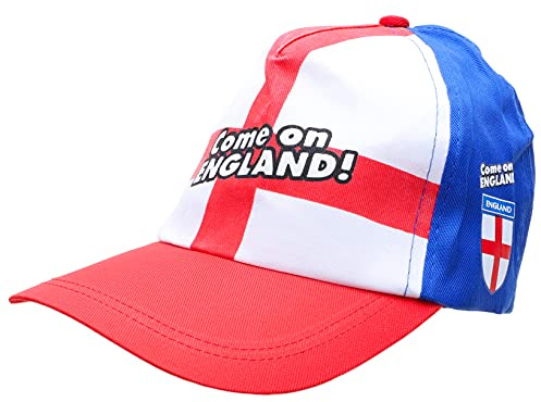 Toyland® Come On England England Baseball Cap - England Supporters Headwear - St George's, Euros & World Cup Fan Essential - English Party Decorations