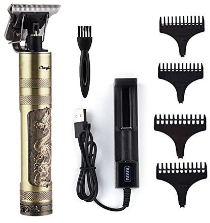 YSSMAO Mäns Hår Trimmer Clipper 0mm Baldheaded Cutter Beard Shaving Precision Finishing Hair Skärmaskin Vuxen Kid