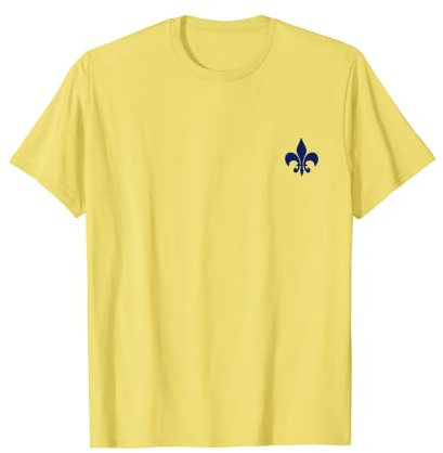 Gelbe Lilie, Fleur de Lis, Lys French, kleine geometrische Form T-Shirt