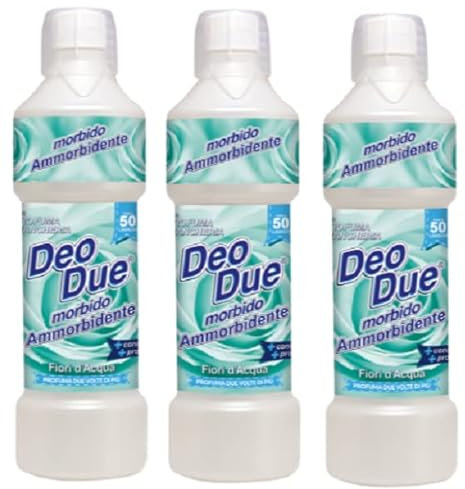 Deo Due Morbido Ammorbidente Fiori d'Acqua 3 Pezzi