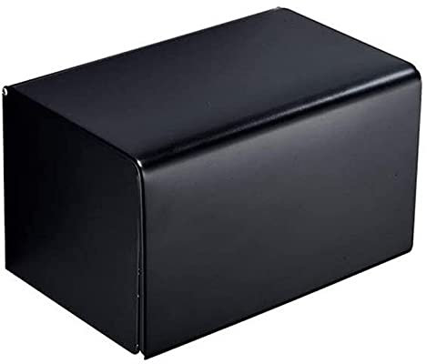 Collic Tissue Box Wall Montiert Edelstahl Papierhandtuchspender, Handtuchspender, Schwarzer Desktop-Auto Tissue Storage Box Home Decor