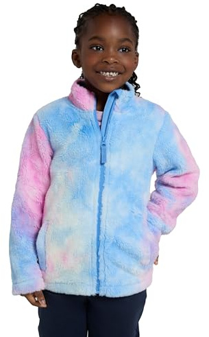 Mountain Warehouse Rainbow Cosy Kids Fleece - Full Zip Warm Lightweight Childrens Sweater, Front Pockets, Girls & Boys - Best for Spring Summer & Outdoors Purple Kids Size 11-12 Years