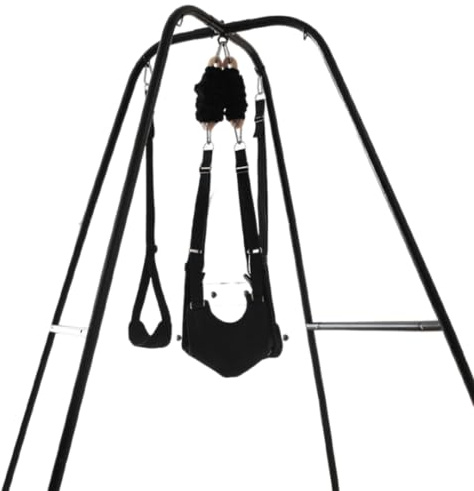 Liebesschaukel Sexschaukel Liebesschaukel Mit Gestell, Deluxe Sex Schaukel Sex Chair Verstellbare Spreizstange Sexmöbel Sexschaukel Belastbar Bis 120 Kg BDSM Bondage Extrem Sexspielzeug Für Paare
