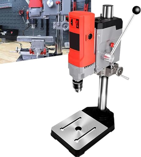 FLTRGO Bench Drill, Bench Drill Press Stand with Vice, Benchtop Drill Presses Electric Bench Drilling Machine Workbench Repair Tool for Precision Drilling