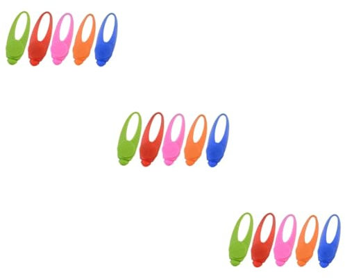 Sosoport 3 Packungen Led Hund Nachtlicht Beleuchtetes Hundegeschirr Hund Beleuchteter Halsbandclip Hundehalsband Aus Silikon Hundemarken-clip Clip-on-licht Haustierzubehör Anhänger