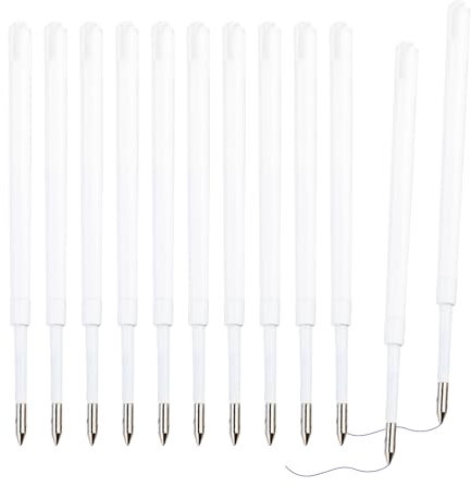 ENLACE Kugelschreiberminen Blau, 50 Stück Kugelschreiber Ersatzminen 1,0mm, Kunststoff Kugelschreiber Minen, Austauschbare Kugelschreiberminen für Büro, Geschäft, Schule und Zuhause Schreibfarbe