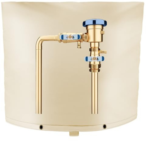 Beige Backflow Preventer Insulation Cover (3F), 30 W x 24 H, Winter Pipe Insulation