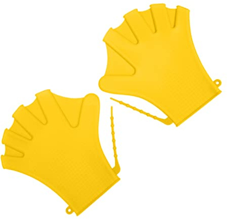 WHAMVOX Palette Da Nuoto in Silicone Guanti Da Piscina Regolabili Per Allenamento Subacqueo Protezione Mani Durante Sport Acquatici