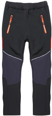 SUKUTU Pantaloni Softshell da Bambino Pantaloni Invernali da Sci Foderati Antivento Ragazzi e Ragazze Pantaloni da Trekking sulla Neve