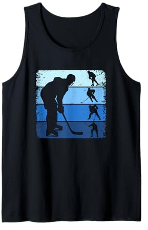 Hockey Sobre Hielo Retro Camiseta sin Mangas