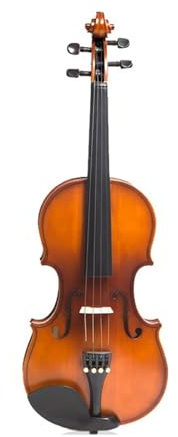 Violin Starter Set Massivholz-Geigenleistungstest-Übung 4/4, Natürliche Lufttrocknung, Westliches Musikinstrument Mit Dreieckigem Geigenkasten(1/2)