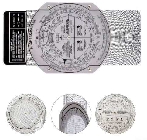 Unverzichtbares Messwerkzeug für Piloten, tragbares E6B-Fluglineal mit genauen Messungen