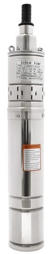 Bomba de pozo profundo, bomba sumergible, bomba sumergible, bomba sumergible, bomba de agua, bomba de 550 W, altura de descarga 90 m, ideal para riego de jardín (1200 LH)
