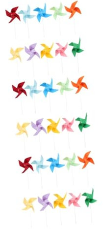 HOOTNEE 3 Series Juguete De Molinillos De Kit De Pintura DIY Educación Temprana Manualidades Jardín Y Actividades Infantiles 12 Piezas X 3