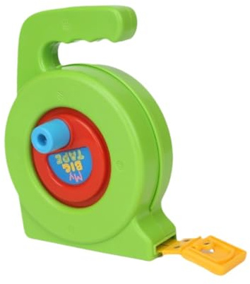 Sharplace Outil de mesure de ruban à mesurer pour enfants, jeu de simulation, jouet de construction de ruban rétractable de couleur vive pour enfants de 3 ans, 1m