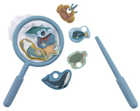Little Dutch Angelspiel Badespielzeug für Baby Kleinkind- blau