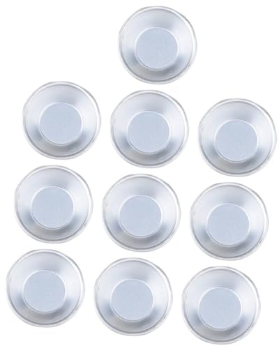 BESPORTBLE 10 Moldes para Tartaletas de Huevo Antiadherentes Reutilizables, Molde para Tarta Tamaño Mediano de Silicona Segura, Kit de 10 Unidades para Hornear Postres y Arroz en Cocina