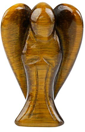 mookaitedecor Edelstein Schutzengel Handgeschnitzter Glücksbringer