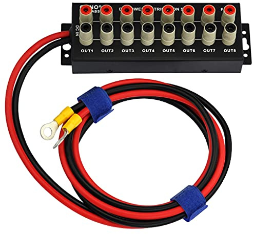 Banana Jack 8 Outlet DC Stromverteilerleiste (mit Kabel)