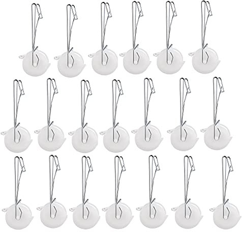 DUDNJC Lot de 20 crochets à rouleaux de support pour tomates, en fer et nylon durables, pour serre et plantes grimpantes de jardin comme les tomates, les poivrons, les concombres