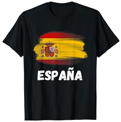 Bandera Espana Orgullo Retro Bandera Española Familia Camiseta