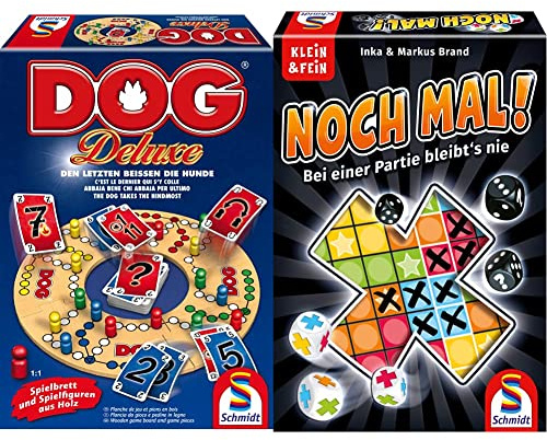 Schmidt Spiele 49274 Dog Deluxe, Familienspiel & 49327 Noch mal!